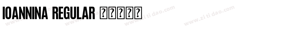 Ioannina Regular字体转换